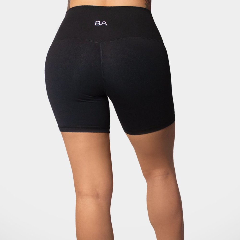High-Rise Biker Short - Black